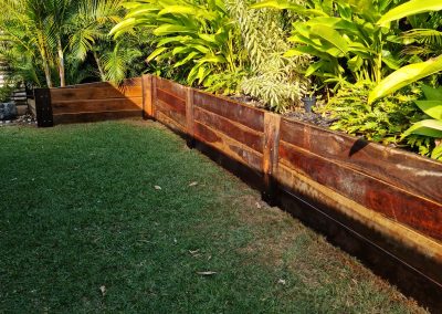 retaining wall completed in Brisbane