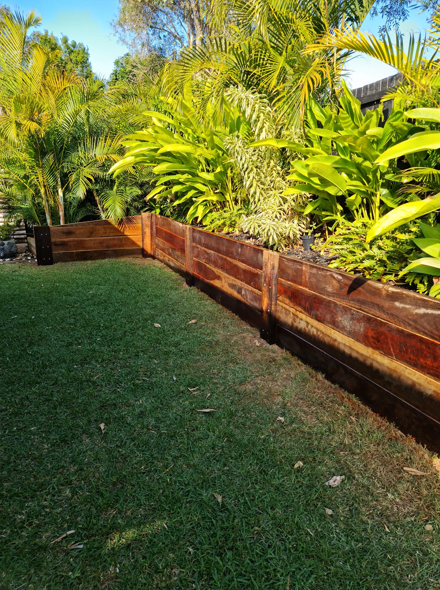 retaining wall completed in Brisbane